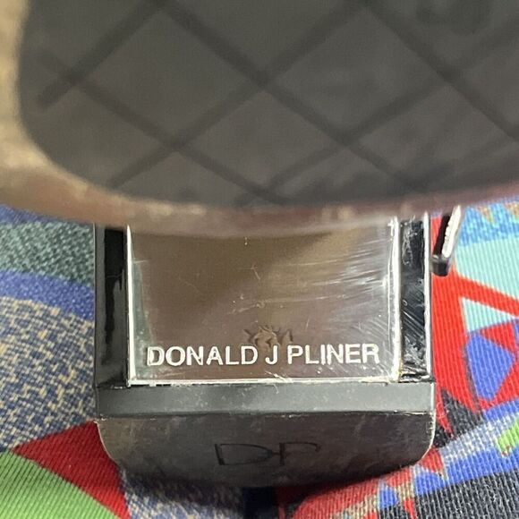 Donald Pliner Women’s size 7. 5 N Leather Ankle Zip Boots Cayto Block Heel Black - Picture 13 of 13